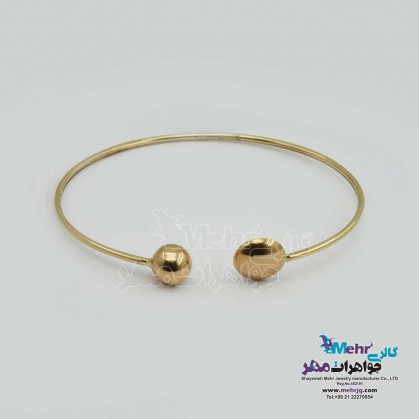 Gold Bangle Bracelet - Orb Design-MB1585